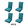 thumbnail image 3 of kurtrusly 4pcs/set Easy And Convenient Chair Transformation Stretchy Chair Covers Set Beautifying Decoration blackish green, 3 of 6