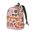 thumbnail image 2 of Daiia Retro 70s Hippie Vintage Canvas Backpack for Men and Women ,Hiking Backpack,Travel Laptop Bag for School,Large Capacity Backpack, 2 of 8