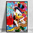 thumbnail image 1 of Disney Graffiti Art Mickey Mouse and Donald Duck Street Art Canvas Painting Poster and Print Wall Art Picture for Living Room13x18cm Unframed Gao Jinjia LED, 1 of 2