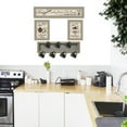 thumbnail image 2 of "Kitchen Collection IV" Vignette 4 Pcs avec Porte-Gobelet 7-Peg par Millwork Engineering, Cadre Taupe, 2 of 4
