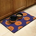 thumbnail image 3 of Cartoon Halloween Pumpkin Dog Mat for Food and Water Absobing Durable 17x30 Inch Pet Food Mat Spider Bat Dog Feeding Mat Dog Water Bowl Mat for Messy Drinker, 3 of 7