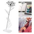thumbnail image 1 of Rosa chapada en oro ANGGREK colección de flores artificiales regalo decoración bodas San Valentín, 1 of 8