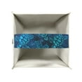 thumbnail image 3 of Renewold Sea Turtle Tissue Box Cover PU Leather Tissue Holder Square Case Bag Foldable Napkin Facial Tissue Holder Dispenser for Home Decorations,Blue, 3 of 5