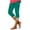 Mint Green A, variant on AKAFMK Women's Capris Knee Length Leggings High Waisted Stretch for Casual Summer Yoga Workout Exercise