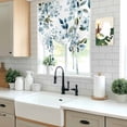 thumbnail image 5 of Watercolor Flowers Balloon Curtains for Windows, Bedroom Curtains 54 Inch Length, Spring Floral Leaves Botanical Blue Tie Up Curtains Panels Thermal Insulated Bathroom Curtains Window 42"x54", 5 of 8