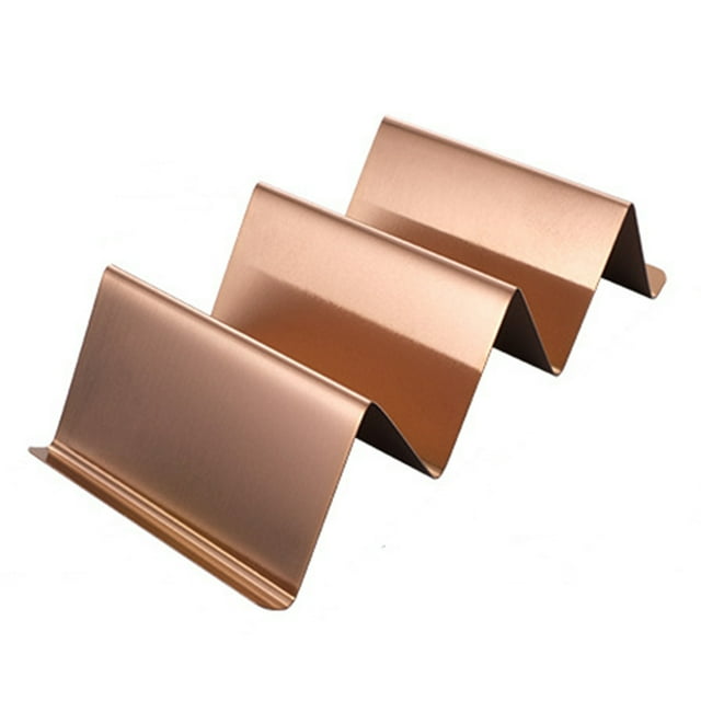 Stainless Steel Burrito Rack Pancake Rack Taco Rack Pancake Rack 2-3 Grid With Handle (Rose Gold)