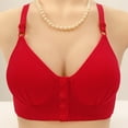 thumbnail image 3 of Ohufall Push Up Plus Size Womens Bras Front Closure Wireless Bras for Women Breathable Comfortable Underwear, 36B/C-46B/C, 3 of 4