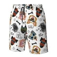 thumbnail image 4 of Salouo Hip Hop Dog Pattern Swim Trunks for Men,Men's Hawaiian Bathing Suit Swimsuits Quick Dry Swimming Board Shorts Beach Shorts with Pockets-XX-Large, 4 of 6