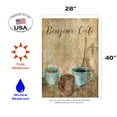 thumbnail image 2 of Toland Home Garden Bonjour Cafe Latte Cafe Flag Double Sided 28x40 Inch, 2 of 5