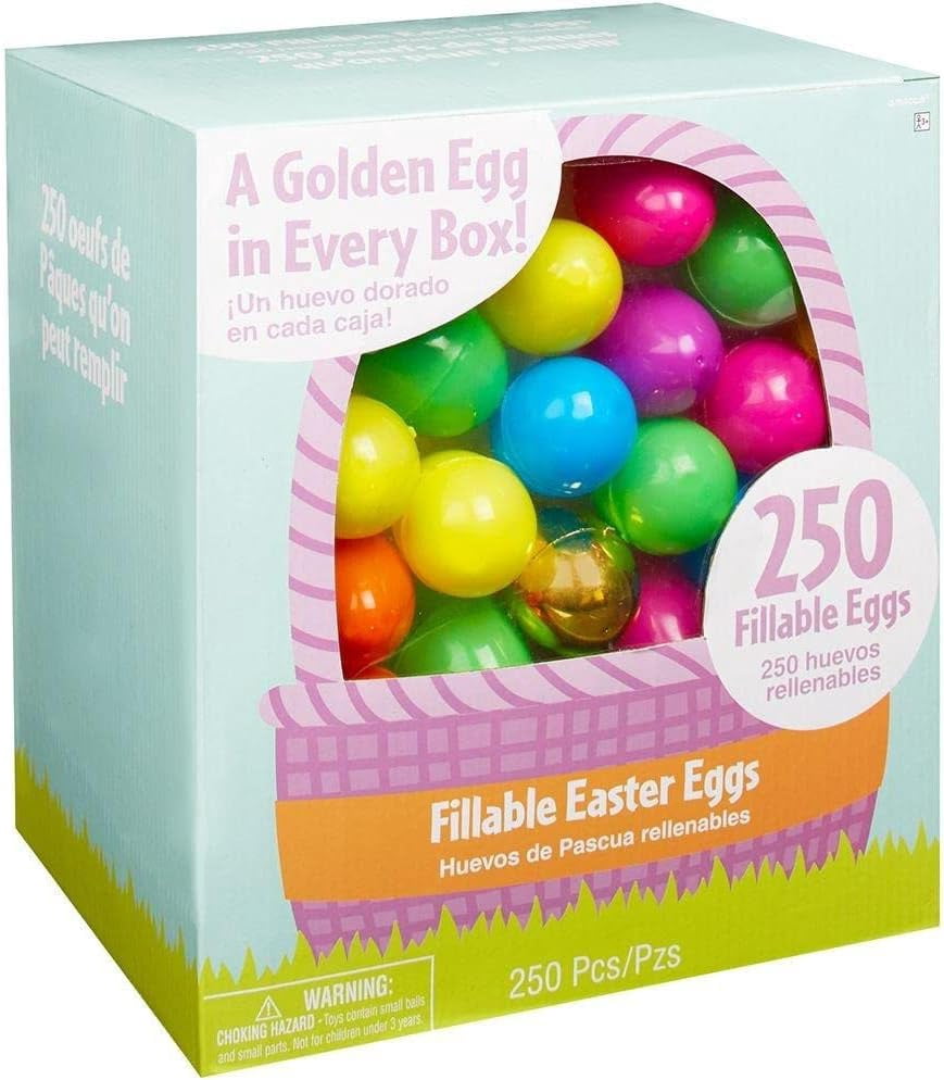 Giant Plastic Fillable Easter Eggs - 250 Multicolor Pieces, 11 Inch Large Size For Egg Hunts And Party Favors