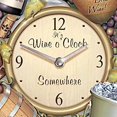 thumbnail image 3 of Reloj de pared Wine O’Clock de The Bradford Exchange, 36 cm de alto, 3 of 4