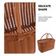 thumbnail image 3 of unbranded Cesta Para Picnic De Cesta De Almacenamiento Y Servicio Con Campestre, 3 of 8