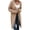 Khaki, variant on Long Cardigan Sweaters for Women Long Sleeve Loose Open Front Ribbed Knit Sweater Jacket with Pockets Fall Winter Coat