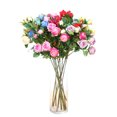 thumbnail image 4 of Rosa Artificial YSR-010 de 7 Ramas en Blanco, Ideal para Decoración Interior y Exterior, Resistente al Agua y Duradera, Perfecta para Bodas, Fiestas y Eventos Especiales, Altura de 60cm., 4 of 6