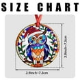 thumbnail image 7 of Owl Ornaments Ceramic For Christmas, Stained Glass Ornaments Ceramic Christmas 2025, 7 of 7