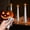 2 pack, variant on Ghost Flameless Halloween Decorations Taper Candle, Remote Tea Lights Battery Operated Timer Set, LED Candles for Spooky Home Table Mood Lighting