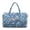 Boho Paisley Floral Blue, variant on Xixirimido Cartoon Dinosaurs Hearts Rainbow Pink Print Gym Bag for Women, Quilted Duffle Bag with Trolley Sleeve for Travel, Weekender Overnight Bag for Men Hospital Bags for Women
