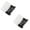 black 2pcs, variant on 3 in 1 Tempered Glass Nail File Set with Travel Case Washable Manicure Tool