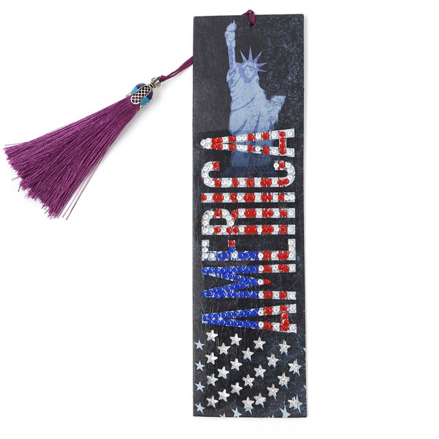 Wdftyju Marcador de pintura de diamante 5D DIY Marcadores de libro de borla de bandera nacional (AA982) Wdftyju 6cj6nn0et9vg5tm8D07