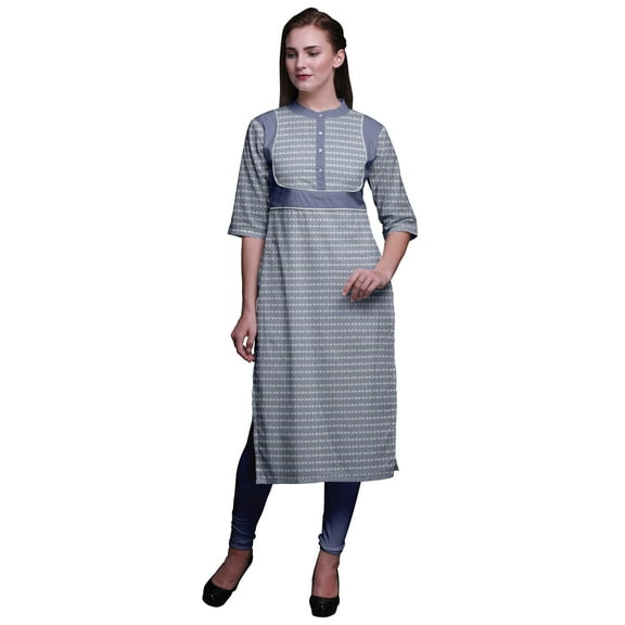 Bimba Straight Kurtis For Women Printed Long Kurti Dress Indian Top