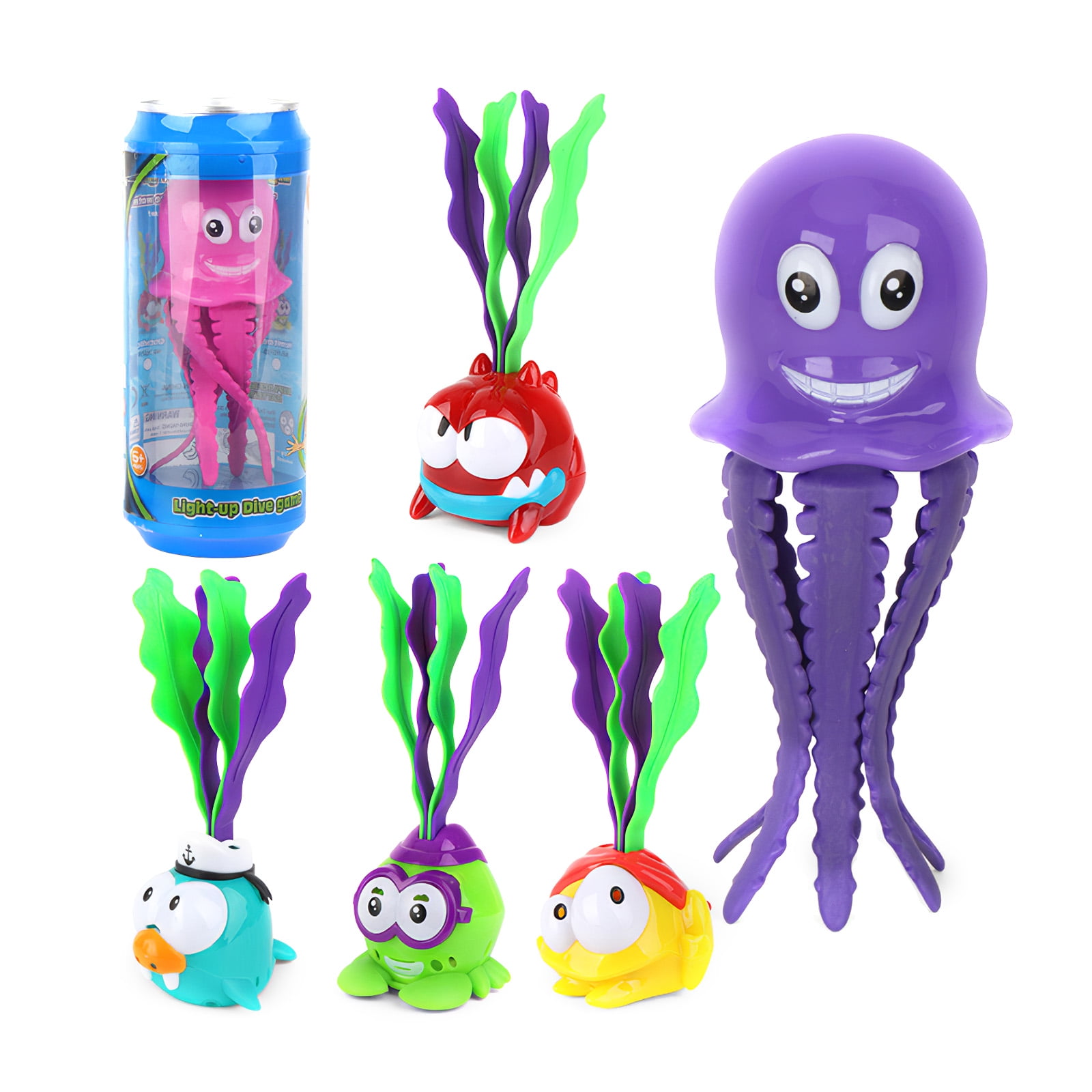 Onever 3pcs Light Up Diving Toy Seaweed Diving Toy Diving Training