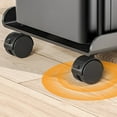 thumbnail image 3 of QUMIIRITY Computer Tower Holders Movable Metal Black Support Mobile 1Pcs, 3 of 8