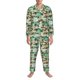 thumbnail image 3 of Fotbe Colorful Hawaii Palms Pijama de Hombre con Estampado de Manga Larga, Conjunto de 2 Piezas, Ropa de Dormir Suave y Cómoda con Bolsillos-X-Large, 3 of 7