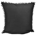 thumbnail image 2 of Your Lifestyle Black PomPom Decorative Pillow, 2 of 4
