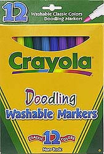 Twelve Washable Markers - Mini Kids - Crayola — Juguetesland