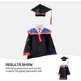 thumbnail image 3 of 1 Juego de vestido de graduación para niños, vestido de graduación preescolar con gorro, regalo de graduación Sincero Electrónica, 3 of 5
