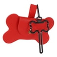 thumbnail image 1 of Sac pour Chien Pelle à Pot pour Animaux Tondeuse Extérieure Support de Sac à Déchets Distributeur de Sac à Déchets pour Chien Fournitures pour Chien Distributeur de Sac à Déchets pour Voyage Cuir Rouge, 1 of 5