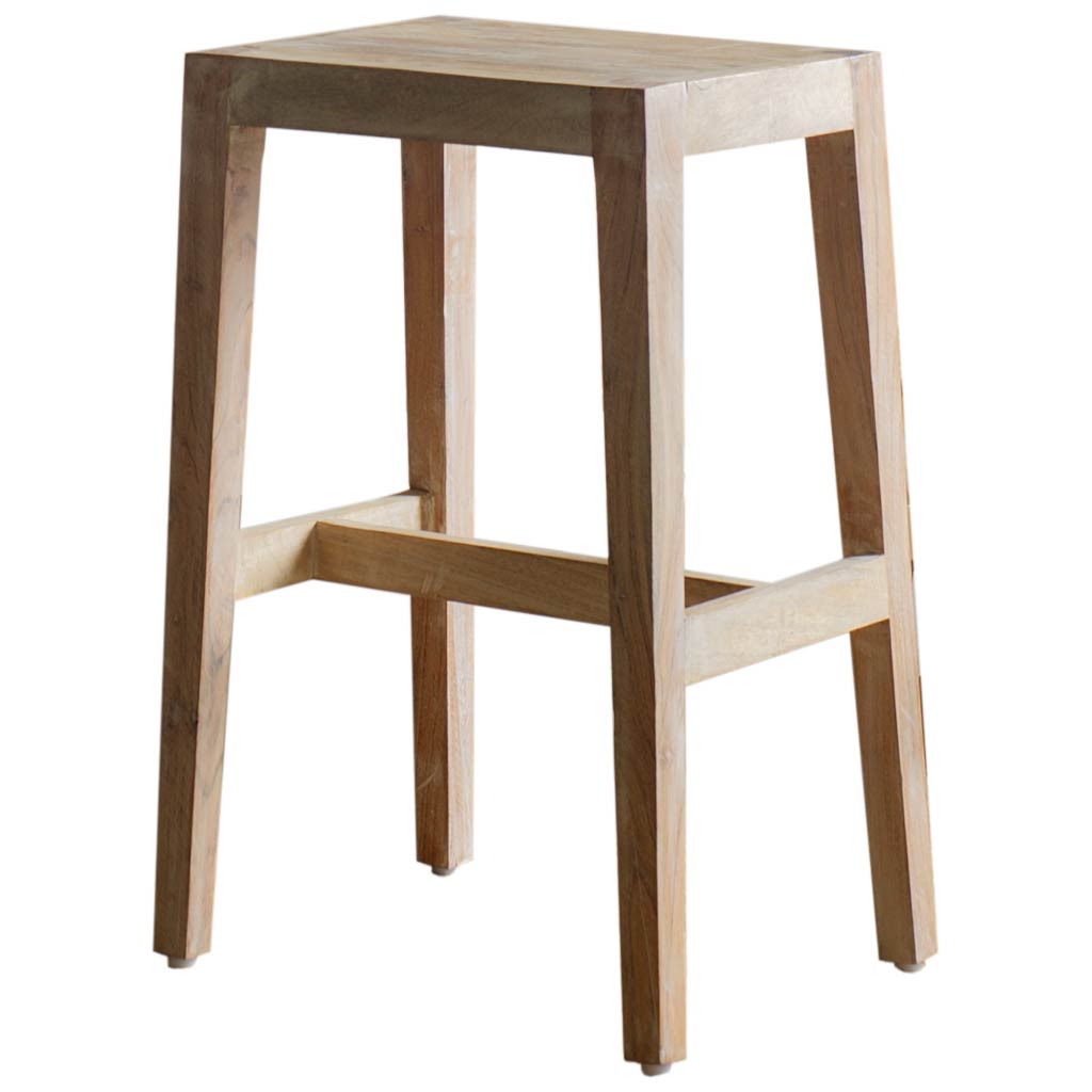 Mercana Farmhouse Bar Stool With Brown Finish 50352