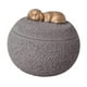 thumbnail image 3 of Urna de recuerdo para mascotas, urna para cenizas de perro, tarro de almacenamiento de cenizas de animales, base estable con tapa de escritorio Gris, 3 of 9
