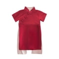 thumbnail image 2 of Ropa de un año para niños y niñas de un año Vestido de banquete de cien días Mono estilo chino estilo Tang Ropa de primavera y otoño invierno, 2 of 5
