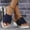 Blue, variant on Women Shoes Women's Denim Linen Espadrille Wedge Slide Sandals Spring Summer Open Toe Platform Mules for Women Wide Width Large Sizes Contrast Stitch Metal Button Slip On Non Slip Cushioned Sole