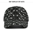 thumbnail image 5 of Unisex Sequined Denim Hat Fashion Funny Hole Baseball Cap Ajustable Peaked Cap Outdoor Sports Couple Hats Adjustable Curved Brim Hats Sun, 5 of 7