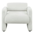 thumbnail image 2 of Furniture of America Prie Modern Boucle Fabric Indoor Armchairs & Accent Chairs, White, 2 of 10