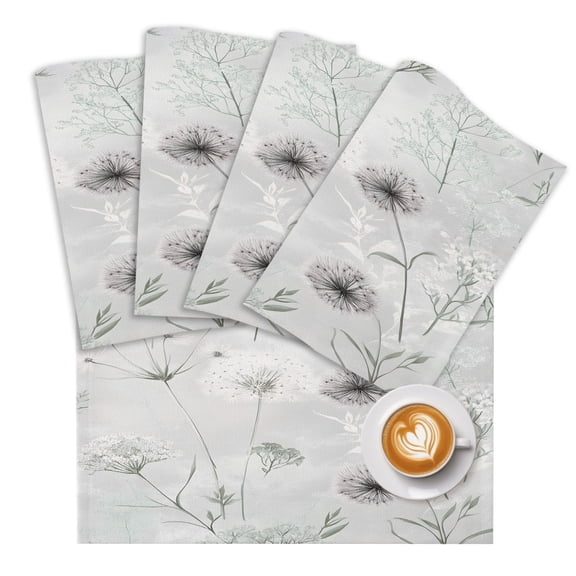 Placemats for Dining Table Set of 4, Cotton Linen Cloth for Square/Rectangle/Round Table Mat Placemat, Kitchen Dinner Holiday Décor