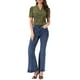 thumbnail image 2 of INSPIRAR CHIC Blusas de Cuello en V para Mujeres Elegantes Casual con Estampado de Cereza, con Solapa Notch, de Manga Corta de Verano, Talla XL, Verde Oliva, 2 of 6
