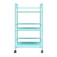 thumbnail image 3 of Novogratz Cache Metal Rolling Cart, Mint, 3 of 12