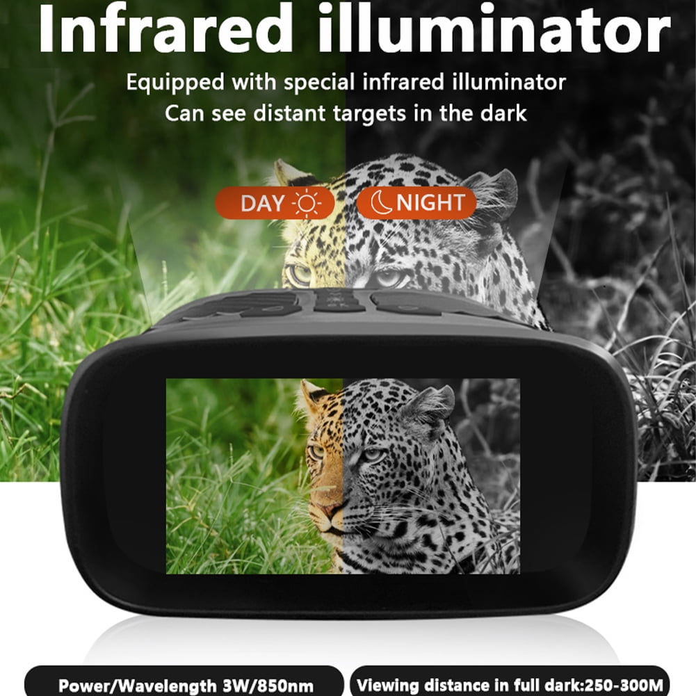 2024 New 40M 2.5K Hd Goggles Infrared Binoculars, with 3'' Large Screen 8X Digital Zoom, Rechargeable Lithium Battery, for Travel Camping