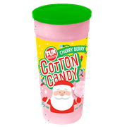 Fun Sweet Brand 6 Ounce Santa Cherry Berry Cotton Candy. Gluten Free & Nut Free.