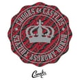 thumbnail image 2 of Men's Crooks & Castles Honor Amongst Thieves Red Badge Front and Back  Graphic T-Shirt, 2 of 2