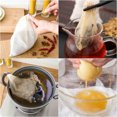 thumbnail image 3 of 3pcs Nut Milk Bags for Straining, Reusable Cheesecloth Bags, Cotton Fine Mesh Filter Bags, Cold Brew Coffee Tea Juice Food Almond Milk Strainer, 9.84 x 7.87in, Beige, 3 of 8