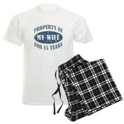 CafePress - Funny 15Th Anniversary Men's Light Pajamas - Men's Light Loose Fit Cotton Pajama Set