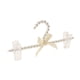 thumbnail image 3 of Percha de ropa de lujo con perlas de imitación, percha decorativa para ropa Blanco, 3 of 6