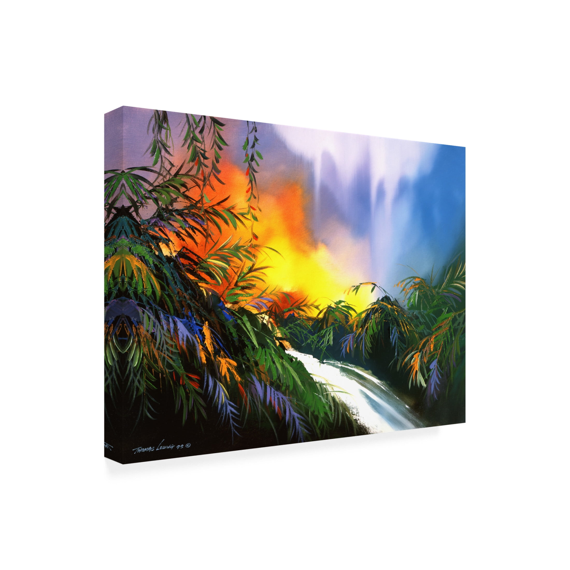 Canvas Wall Art - Thomas Leung 'Meadow Brook' Wall Art for Living Room, Bedroom, or Office Décor by Trademark Fine Art - 24 x 18 Inches