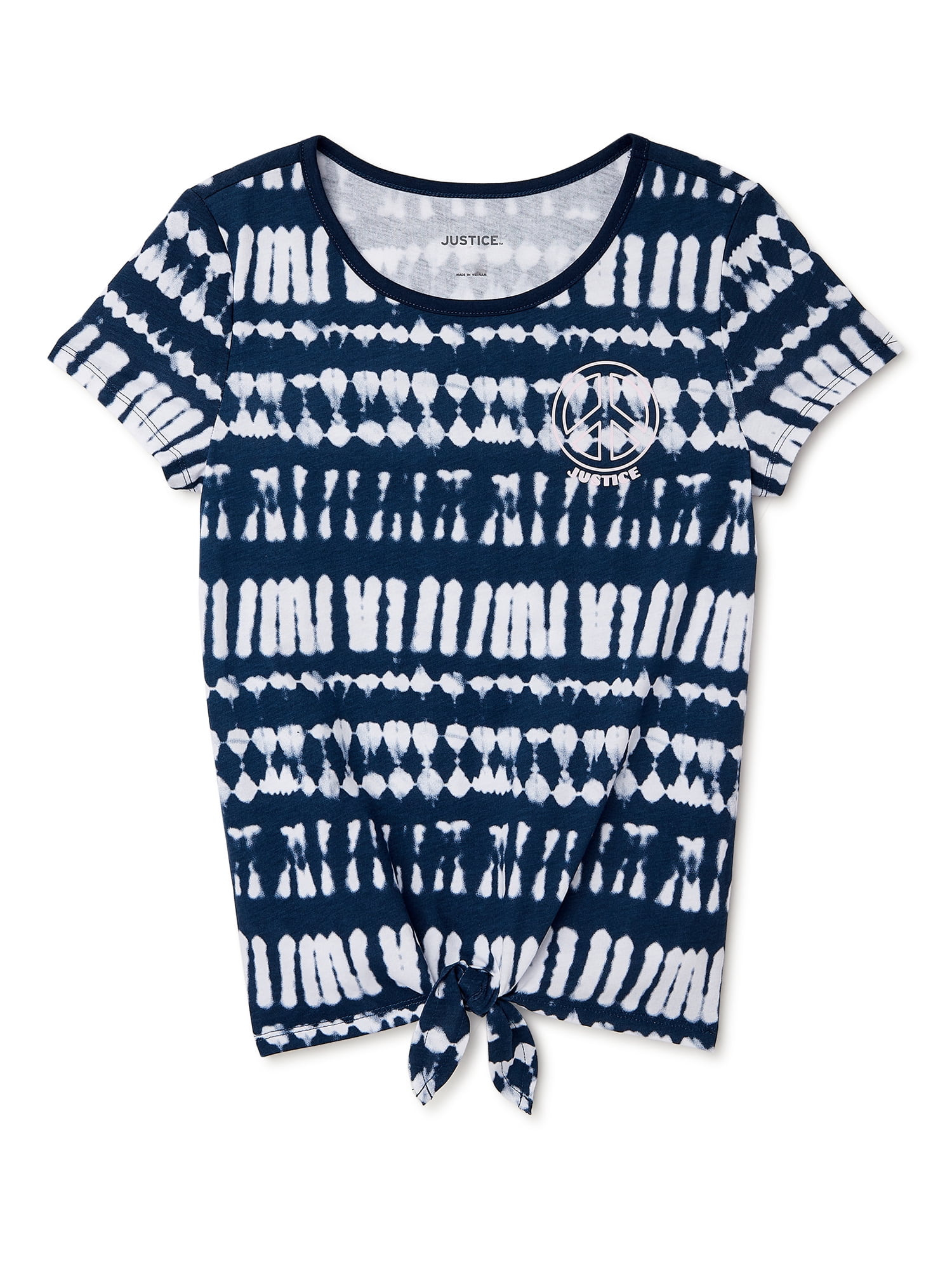 Justice Girls Shibori Tie-Dye Tie-Front 