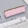 thumbnail image 3 of Rocae Hand Drawn Strawberry for Leather Pencil Case - Zippered Pen Case Stationery Bag Zipper Pouch Pencil Holder For Men Women Businessmen And Artists, 3 of 5