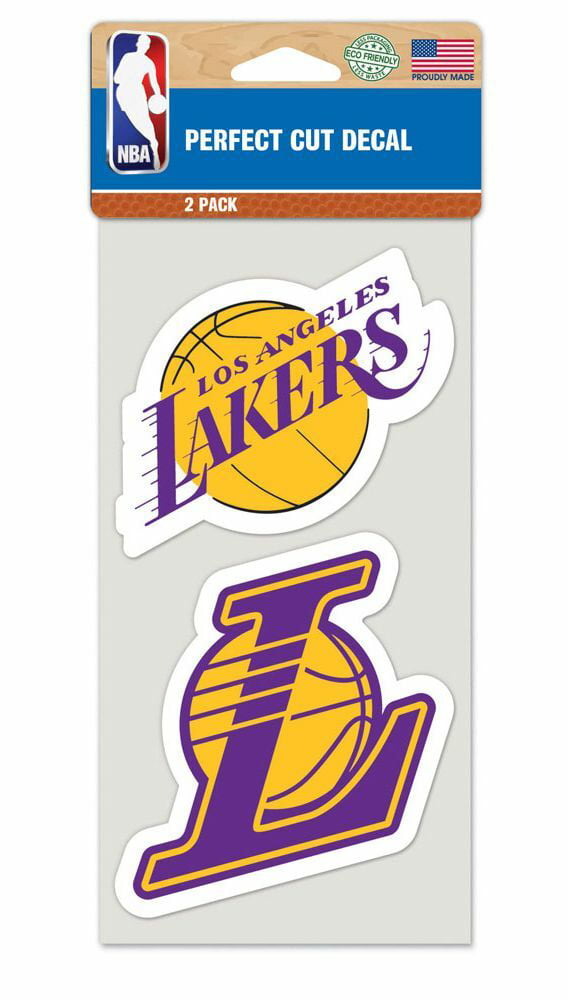 NBA Los Angeles Lakers Perfect Cut Decal (Set of 2), 4